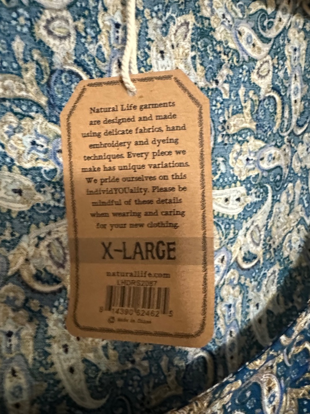 NATURAL LIFE Blue and Rust Floral Tiered Maxi Dress - Picture 5 of 8